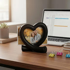 Lescafita Black Heart Decor Sculpture, Love Statue Minimalist Home Decor Accent for Living Room Bedroom Office Desk Shelf Coffee Table, Unique Romantic Gift - Image 5