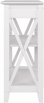 Bush Home Key West Small 2 Shelf Bookcase in Pure White Oak, Compact Home - Image 6