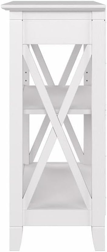 Bush Home Key West Small 2 Shelf Bookcase in Pure White Oak, Compact Home - Image 6