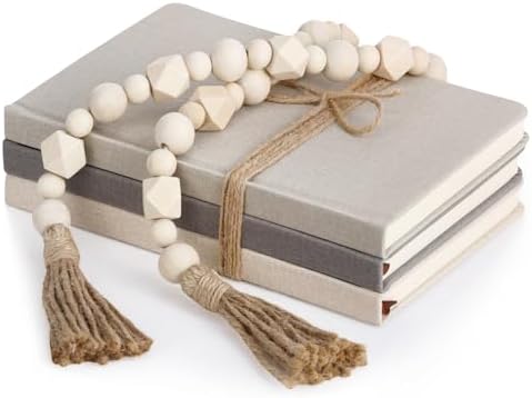Feifeiya 3 Pieces Faux Decorative Books Set for Home Decor,Classical Grey by Feifeiya
