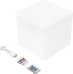 Rechargeable LED Cube Chair, 16 Colors Remote Conctrol Glow Furniture Stool - Image 9