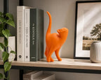 7 Inch Orange Proud Cat Statue - Image 3