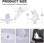 White 3D Flying Bird Wall Decor Set of 3, Resin Bird Wall Sculptures - Image 2