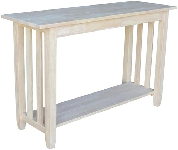 International Concepts Mission Unfinished Sofa Table - Image 2