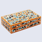 Handicrafts Home Decorative Storage Box 10x6 – Remote Organizer Box with Lid, Modern Decorative Keepsake Box, Boho Shelf Décor, Memory Box for Photos or Letters, Decorative Box for Table Décor - Image 7