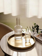 Hanobe Round Decorative Tray for Coffee Table Decor, Modern Matte Finish - Image 3