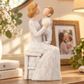 Mother and Baby Figurine, New Mom Gift Resin Statue, Motherhood Sculpture by Unknown