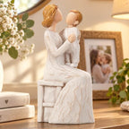 Mother and Baby Figurine, New Mom Gift Resin Statue, Motherhood Sculpture by Unknown