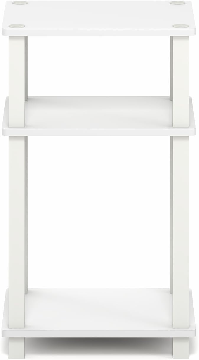 Furinno JUST Side Table, 3-Tier Open Shelf End Table, Toolless Assembly Night - Image 4