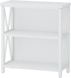 FATORRI Small Bookshelf for Small Space, Short Rustic Low Bookcase, Modern Wood - Image 9