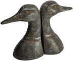Creative Co-Op Decorative Distressed Cast Metal Duck Head Bookends, Black, Set of 2 - Image 3