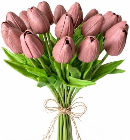 Mandy's 20pcs Artificial Mauve Tulips by Mandys