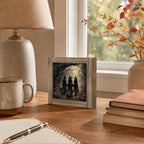 Witches Forest Wood Plaque Sign, Farmhouse Halloween Gothic Desk Decor 49 - Image 5