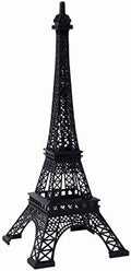 Hosley® 15" Tall Tabletop Iron Eiffel Tower Exquisite French-Inspired Home Decor Accent Sturdy Iron Construction Ideal for Tabletops,Shelves,and Mantels Enthusiasts and Home Decor by HOSLEY