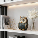 Baitiane Owl Statue Home Decor, Owls Figurine for Bookshelf - Image 3