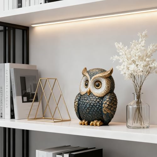 Baitiane Owl Statue Home Decor, Owls Figurine for Bookshelf - Image 3
