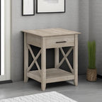 Bush Home End Table with Drawer, Nightstand with Storage, Living Room and - Image 5