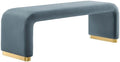 Modway EEI-6734-BRA-CAB Koda Performance Velvet Waterfall Long Bench, Brass by Modway