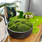 NAHARO New Moss Bowl, Handmade Ceramic. 11" Artificial Moss Bowl Centerpiece for Home Decoration, Living Room, Office - Image 3