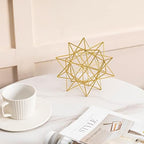 Metal Geometric Table Top Decor, 3D Metal Geometric Sculpture - Image 5