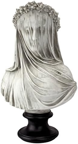 Design Toscano Veiled Maiden Indoor Bust Statue, 9 Inch Wide, 14 Inch Tall by DesignToscano