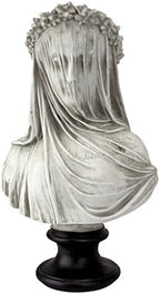 Design Toscano Veiled Maiden Indoor Bust Statue, 9 Inch Wide, 14 Inch Tall by DesignToscano