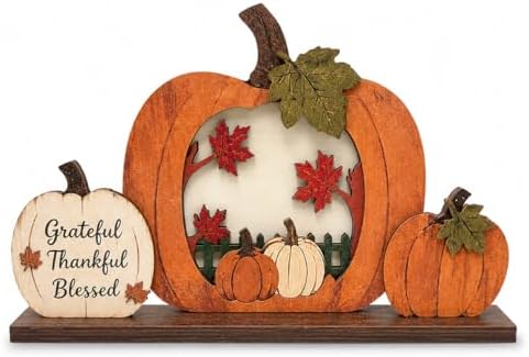 3D Fall Pumpkin Decor, fall decorations for home Thanksgiving Table Decor by Unknown