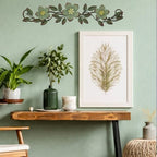 Wesiti Metal Flower Wall Art Decor Vintage Wrought Scroll, Green - Image 5
