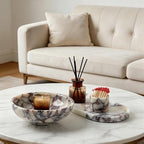 Luxury Natural Marble Decorative Bowl, Centerpiece Catchall Tray Home Decor - Image 6