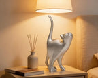 7 Inch Silver Proud Cat Statue - Image 5