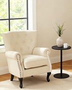 Modern Accent Chair Set of 2, PU Leather Armchair - Image 9
