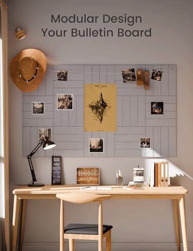 Fluxynara Felt Bulletin Board & Cork Board Alternative 48'' x 36'' - Image 5