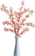39.3 Inch Pink Cherry Blossom Branches Fake Cherry Blossom Bouquets Long 3pcs Branches Flowers Stems Silk Tall Japanese Fake Flower Arrangements for Home Wedding Party Decoration by WenXin