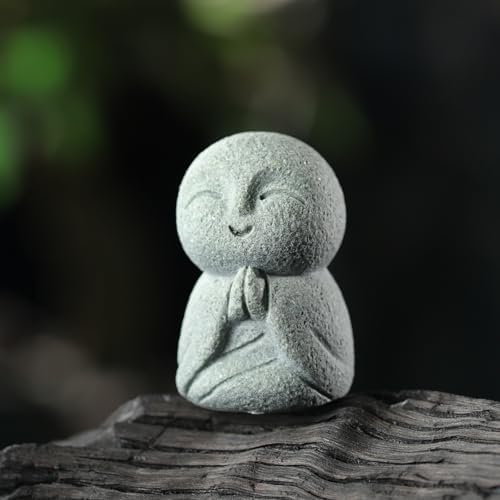 Landical Buddha Sandstone Statues Zen Monk Sculptures,Prayer Monk by Landical