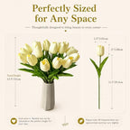 Mandy's 20pcs Artificial Cream Tulips - Image 3