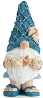 Etlemonde Beach Coastal Gnomes Statue Home Seashell Decor by EtlemondeHomeDecor