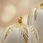 Pumpkin Decor, Set of 2 Decorative Pumpkins, Thanksgiving Decor - Image 3