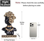 African American Woman Bust Statue, Vintage African Figurines and Sculptures, Elegant Art Decor for Home and Office, Ornamental Accent for Living Room, Bookshelf – Perfect Housewarming Gift - Image 2