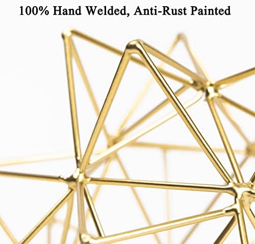 Metal Geometric Table Top Decor, 3D Metal Geometric Sculpture - Image 4