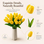 Mandy's 20pcs Artificial Yellow Tulips - Image 4