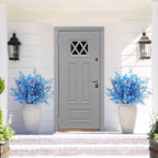 8Pcs Artificial Babys Breath Flowers Real Touch Fake Blue Flower Decoration - Image 3
