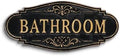 Putuo Decor 3D Bathroom Resin Wall Decor Sign Bathroom Door Plaque by PUTUODECOR