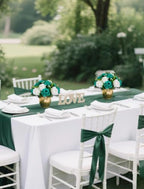 BLOSMON Teal Flowers Ball Decorations: 2 Pcs Fake Roses Table Centerpiece - Image 4