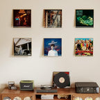 Laurensory Vinyl Record Wall Mount Shelves, 12 inch Vinyl Holder, 6 Pack - Image 2