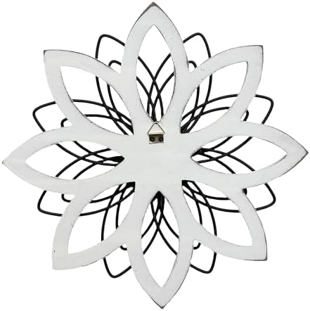 Wood Flower Wall Decor,Rustic Farmhouse Wall Art for Livng Room 13 inch - Image 7
