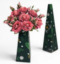 Real Touch Artificial Roses, 8PCS Long Stem Faux Flowers with Gift Box Packaging, Allergy-Free Floral Gift Set, Realistic Fake Roses for Home, Kitchen, Office, Wedding Décor, Gift Arrangement by Sskoi