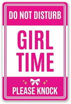 Do Not Disturb Sign, Pink Room Decor for Teen Girls, 8 x 12 Inch by EudaBlos