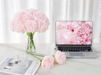 SITUMEIZI 10PCS Artificial Peony Flowers, Real Touch Fake Silk Bouquet with Stems for Home Mothers Day Wedding Party Centerpieces Table Decoration Indoor(Light Pink) - Image 3