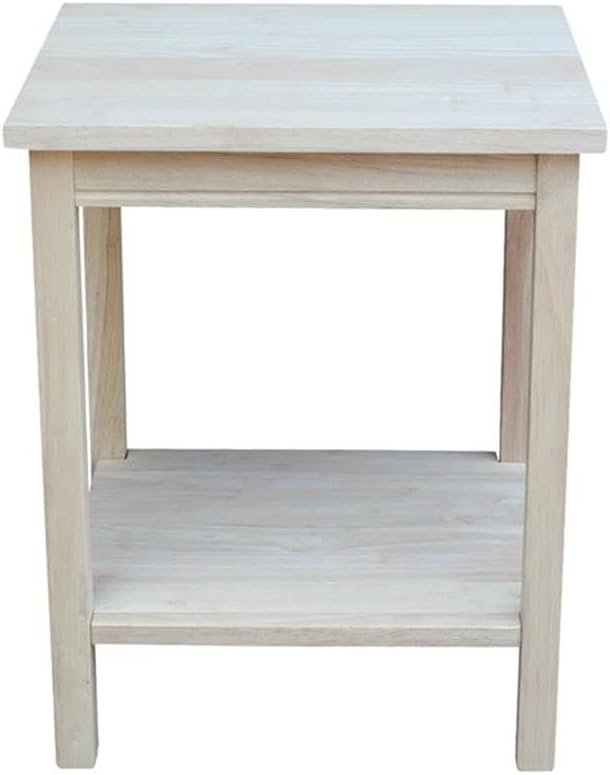International Concepts Portman Accent Table 16"W × 14"D × 20"H, Solid Parawood - Image 4