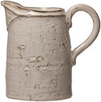 Creative Co-Op 28 oz. Stoneware Pitcher, Reactive Glaze, White (Each One Will Vary) - Image 5
